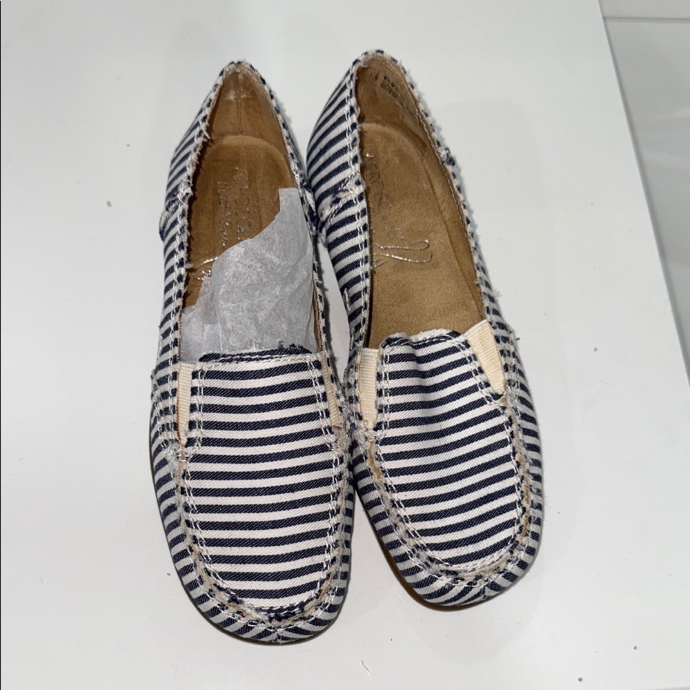 Striped Women's Loafers